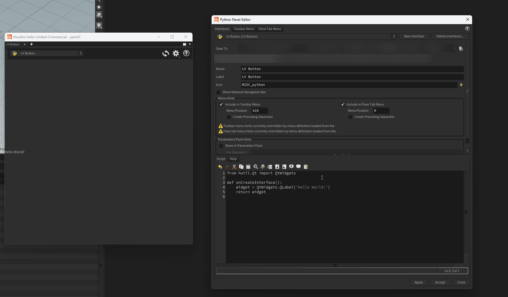 Python Panels - HouPy Wiki